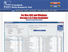 Tablet Screenshot of fbnichefinder.com